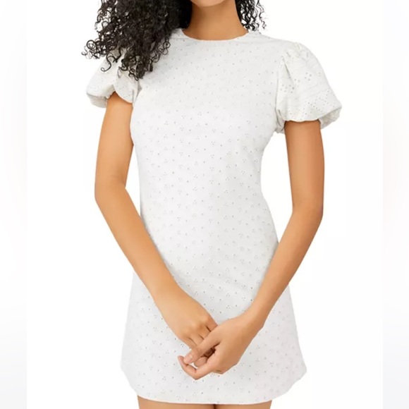 Free People Apricot Eyelet Mini Dress - Picture 6 of 9